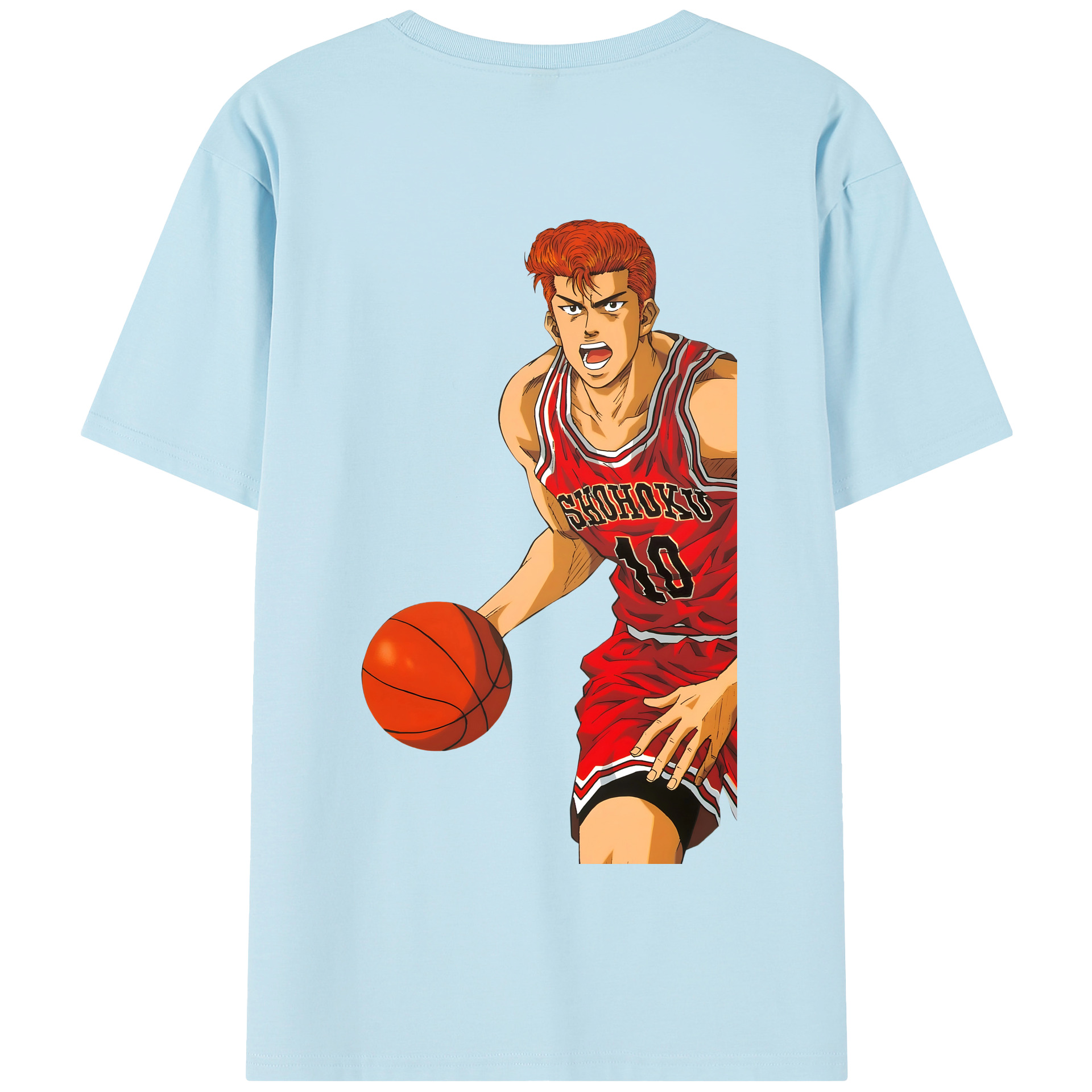 SLAM DUNK／スラムダンク 綿100％半袖Tシャツ（背面プリント）